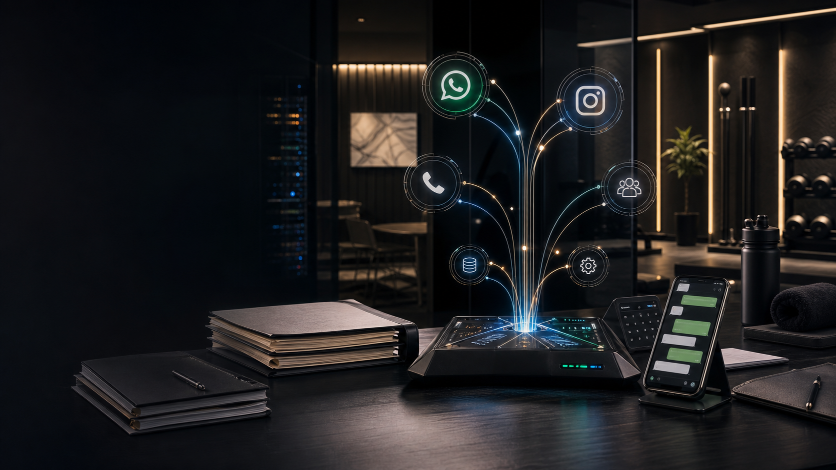 Entavise private AI automation connecting WhatsApp, Instagram and business systems